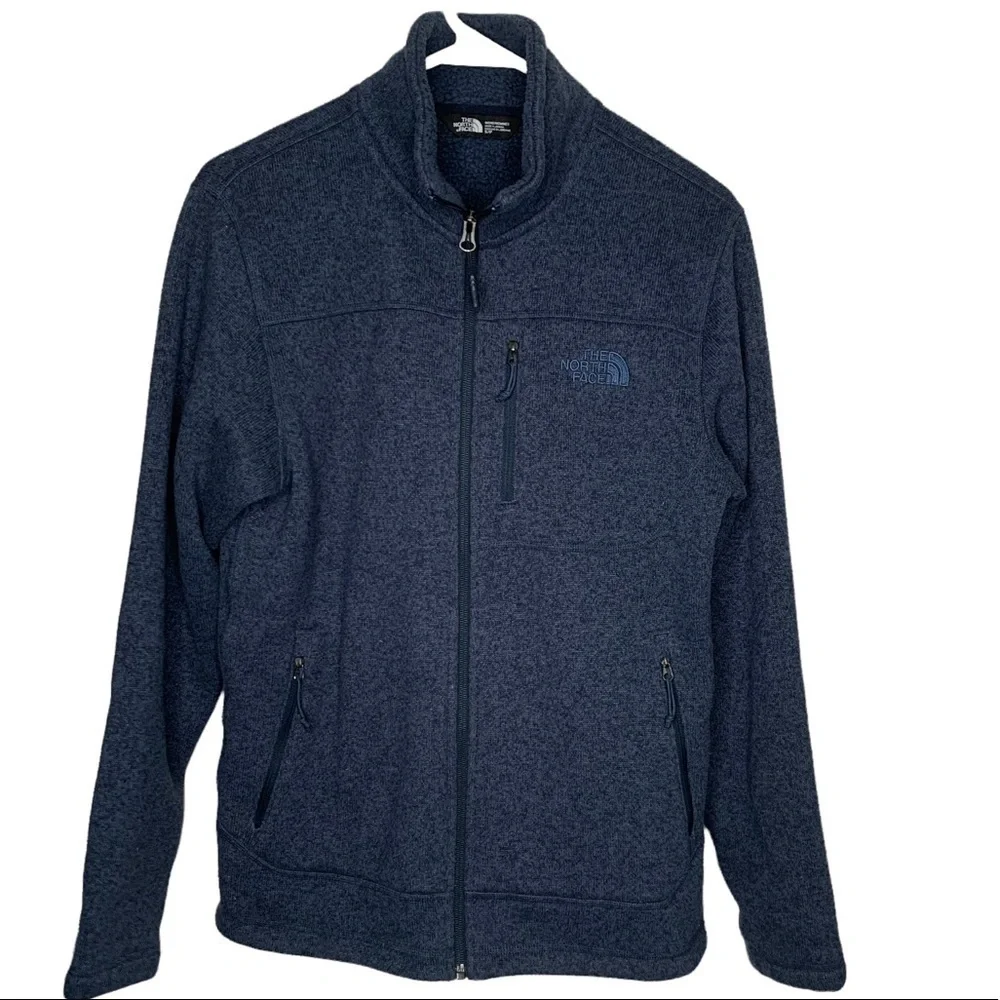 The North Face Mens Blue Fleece size Small Full zip